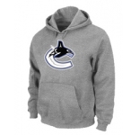 NHL Vancouver Canucks Orange Big & Tall Logo Pullover Hoodie Grey