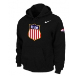 NHL winter Olympics USA Flag Pullover Hoodie black