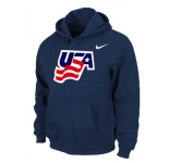 Nike USA Graphic Legend  Pullover Hoodie D.Blue