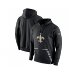 Men New Orleans Saints Nike Black Champ Drive Vapor Speed Pullover Hoodie