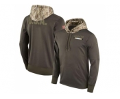 Men New Orleans Saints Nike Olive Salute to Service Sideline Therma Pullover Hoodie