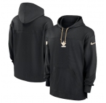 Men's New Orleans Saints Black Performance Pullover Hoodie