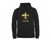 Men's New Orleans Saints Pro Line Black Gold Collection Pullover Hoodie