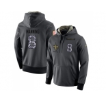NFL Men's Nike New Orleans Saints #8 Archie Manning Stitched Black Anthracite Salute to Service Player Performance Hoodie
