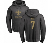 NFL Nike New Orleans Saints #7 Taysom Hill Ash One Color Pullover Hoodie