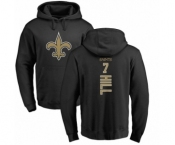 NFL Nike New Orleans Saints #7 Taysom Hill Black Backer Pullover Hoodie
