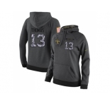 NFL Women's Nike New Orleans Saints #13 Michael Thomas Stitched Black Anthracite Salute to Service Player Performance Hoodie