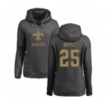 NFL Women's Nike New Orleans Saints #25 Eli Apple Ash One Color Pullover Hoodie