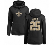 NFL Women's Nike New Orleans Saints #25 Eli Apple Black Name & Number Logo Pullover Hoodie