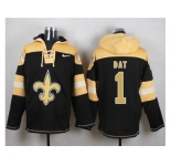 Nike New Orleans Saints #1 Who Dat Black Player Pullover Hoodie