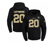 Nike New Orleans Saints #20 Marshon Lattimore Black Name & Number Pullover NFL Hoodie
