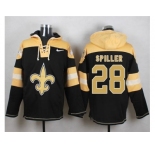 Nike New Orleans Saints #28 C.J. Spiller Black Player Pullover Hoodie