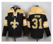 Nike New Orleans Saints #31 Jairus Byrd Black Player Pullover Hoodie