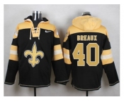 Nike New Orleans Saints #40 Delvin Breaux Black Player Pullover Hoodie