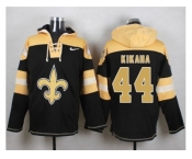 Nike New Orleans Saints #44 Hau'oli Kikaha Black Player Pullover Hoodie