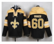 Nike New Orleans Saints #60 Max Unger Black Player Pullover Hoodie