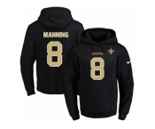 Nike New Orleans Saints #8 Archie Manning Black Name & Number Pullover NFL Hoodie
