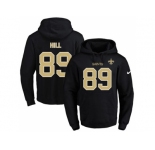 Nike New Orleans Saints #89 Josh Hill Black Name & Number Pullover NFL Hoodie