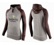 Women Nike New Orleans Saints Performance Hoodie Grey & Brown
