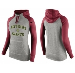 Women Nike New Orleans Saints Performance Hoodie Grey & Red