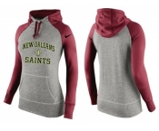 Women Nike New Orleans Saints Performance Hoodie Grey & Red