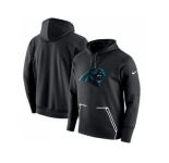 Men Carolina Panthers Nike Black Champ Drive Vapor Speed Performance Pullover Hoodie