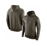 Men's Carolina Panthers Nike Olive Salute To Service KO Performance Hoodie