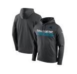 Men's Carolina Panthers Nike Sideline Circuit Anthracite Pullover Hoodie