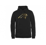 Men's Carolina Panthers Pro Line Black Gold Collection Pullover Hoodie