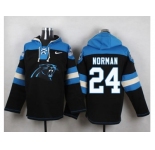 Nike Carolina Panthers #24 Josh Norman Black Player Pullover NFL Hoodie