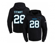 Nike Carolina Panthers #28 Jonathan Stewart Black Name & Number Pullover NFL Hoodie