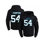 Nike Carolina Panthers #54 Shaq Thompson Black Name & Number Pullover NFL Hoodie