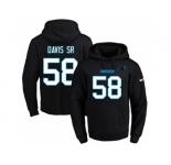 Nike Carolina Panthers #58 Thomas Davis Sr Black Name & Number Pullover NFL Hoodie