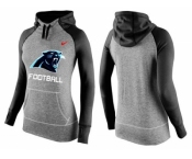 Women Nike Carolina Panthers Performance Hoodie Grey & Black
