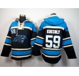 nike nfl jerseys carolina panthers #59 kuechly blue-black[pullover hooded sweatshirt]