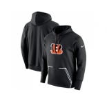 Men Cincinnati Bengals Nike Black Champ Drive Vapor Speed Performance Pullover Hoodie