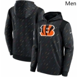 Men's Cincinnati Bengals Nike Charcoal 2021 NFL Crucial Catch Therma Pullover Hoodie