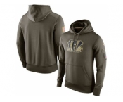 Men's Cincinnati Bengals Nike Olive Salute To Service KO Performance Hoodie