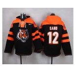 Nike Cincinnati Bengals #12 Mohamed Sanu Black Player Pullover NFL Hoodie