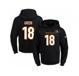 Nike Cincinnati Bengals #18 A.J. Green Black Name & Number Pullover NFL Hoodie