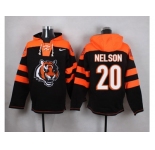 Nike Cincinnati Bengals #20 Reggie Nelson Black Player Pullover NFL Hoodie