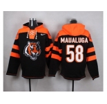Nike Cincinnati Bengals #58 Rey Maualuga Black Player Pullover NFL Hoodie