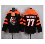 Nike Cincinnati Bengals #77 Andrew Whitworth Black Player Pullover NFL Hoodie