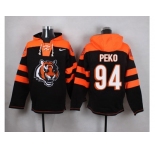 Nike Cincinnati Bengals #94 Domata Peko Black Player Pullover NFL Hoodie