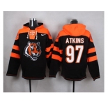 Nike Cincinnati Bengals #97 Geno Atkins Black Player Pullover NFL Hoodie