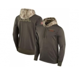 Youth Cincinnati Bengals Nike Olive Salute to Service Sideline Therma Pullover Hoodie