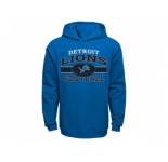 Detroit Lions Light Blue Long Pass Pullover Hoodie