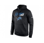 Men's Detroit Lions Nike Black Kick Off Staff Performance Pullover Hoodie