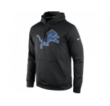 Men's Detroit Lions Nike Black Practice Performance Pullover Hoodie