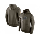 Men's Detroit Lions Nike Olive Salute To Service KO Performance Hoodie